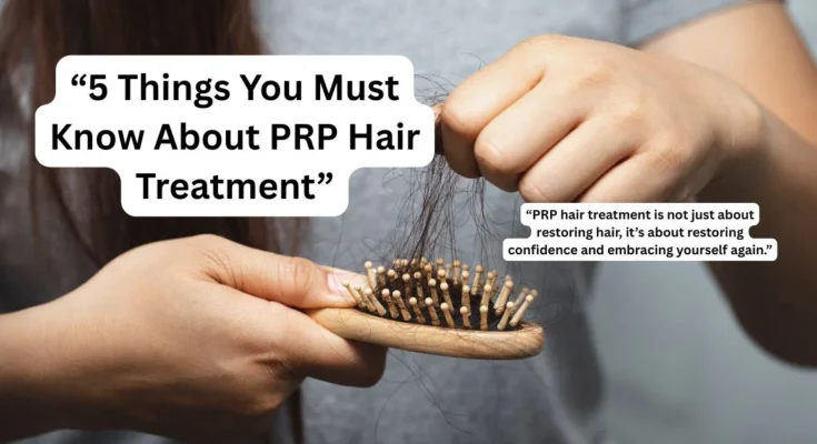 Hair loss treatment through prp platelet rich plasma injections
