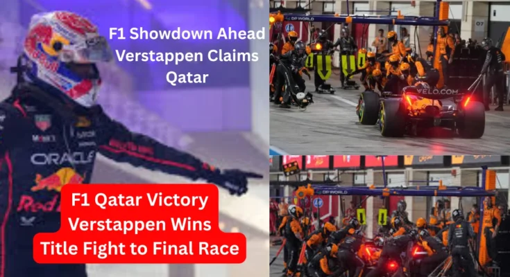 F1 Qatar Victory as Verstappen Wins and Drivers Title Fight Pushes Into Final Race Decider F1 Qatar Victory as Verstappen Wins and Drivers Title Fight Pushes Into Final Race Decider