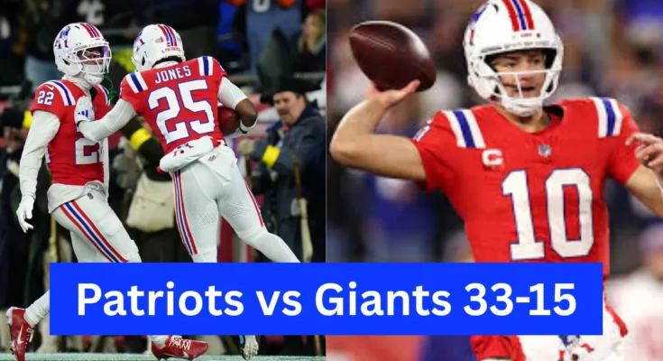 Patriots vs Giants Monday Night Clash Reveals Key Takeaways as New England Secures a 33-15 Win Patriots vs Giants Monday Night Clash Reveals Key Takeaways as New England Secures a 33-15 Win