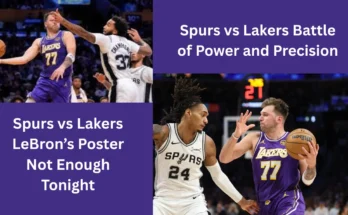 Spurs vs Lakers Spurs Survive Lebron James Posters as Thunder Drop Season Biggest Blowout on Sun