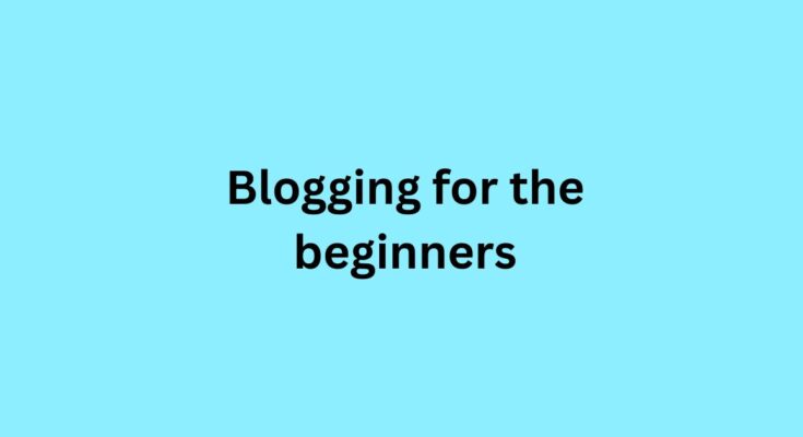 Blogging for the beginners