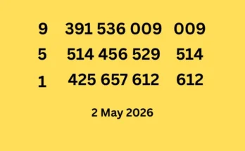 3 up Last Tips Sets For 2 May 2026