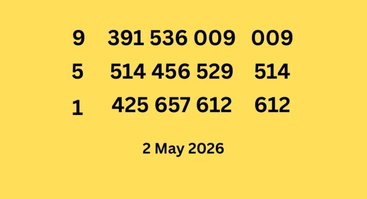 3 up Last Tips Sets For 2 May 2026