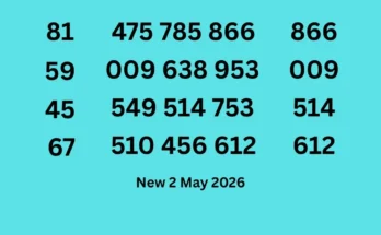 3 up Tips of New Sets for 2 May 2026