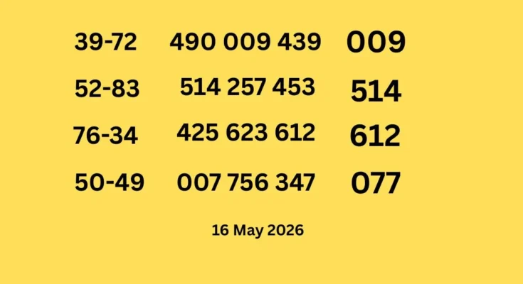 3 up First Tips Sets of 16 May 2026